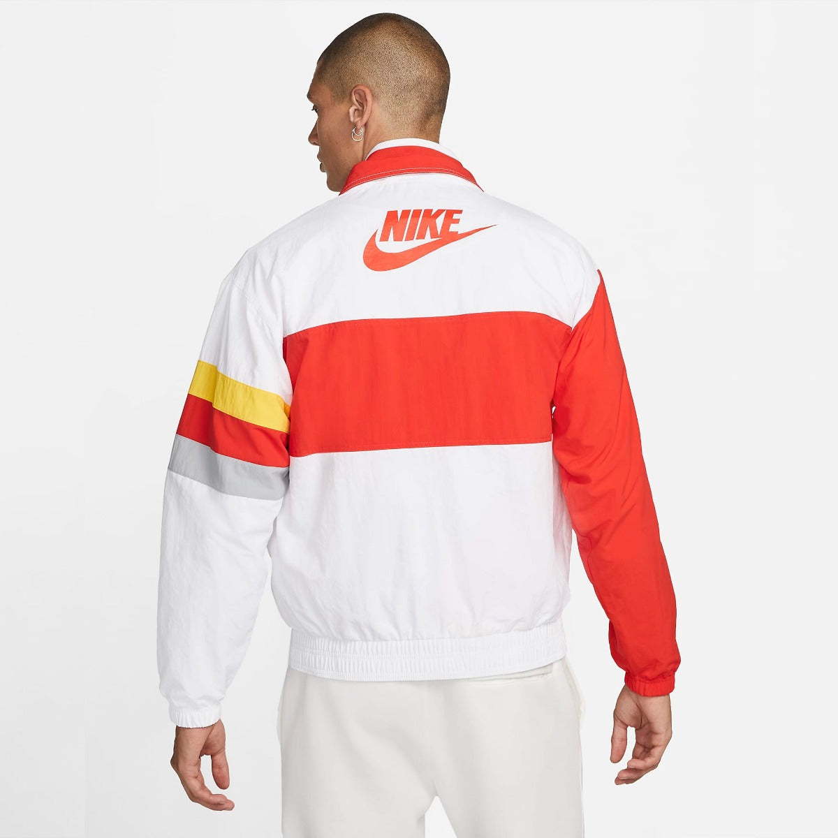 Nike 2021-22 Liverpool I96 Heritage Jacket - White-Red (Model - Back)