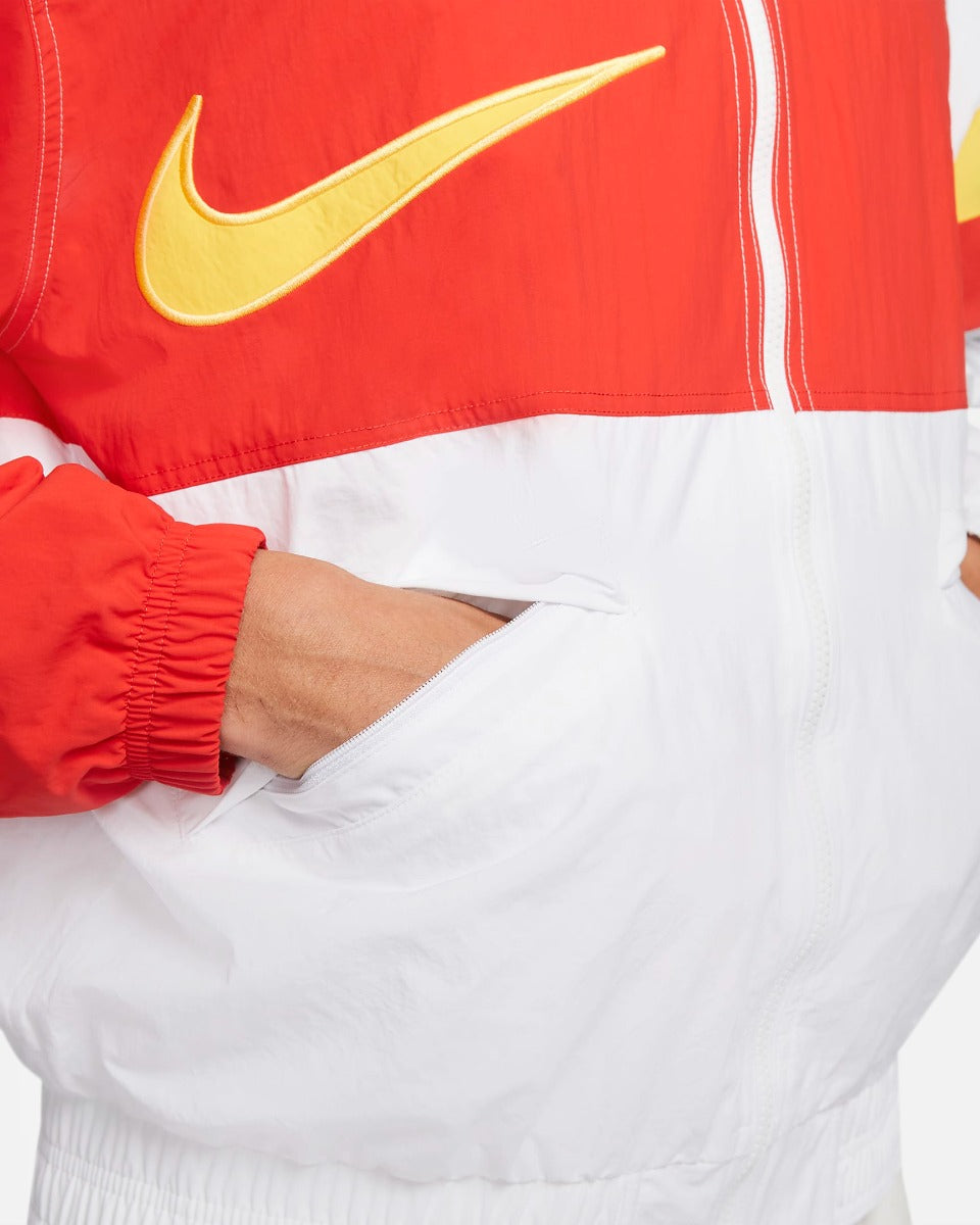 Nike 2021-22 Liverpool I96 Heritage Jacket - White-Red (Detail 3)