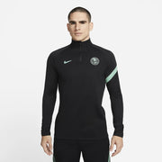 Nike 2022 Club America Academy Pro Drill Top - Black-Healing Jade (Model - Front)