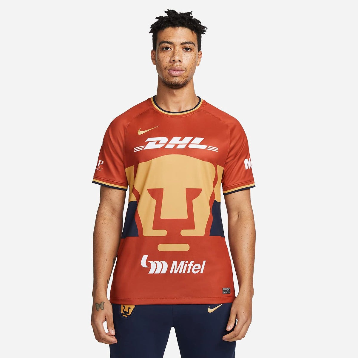 Nike 2022 Pumas Third Jersey - Firewood Orange (Model - Front)