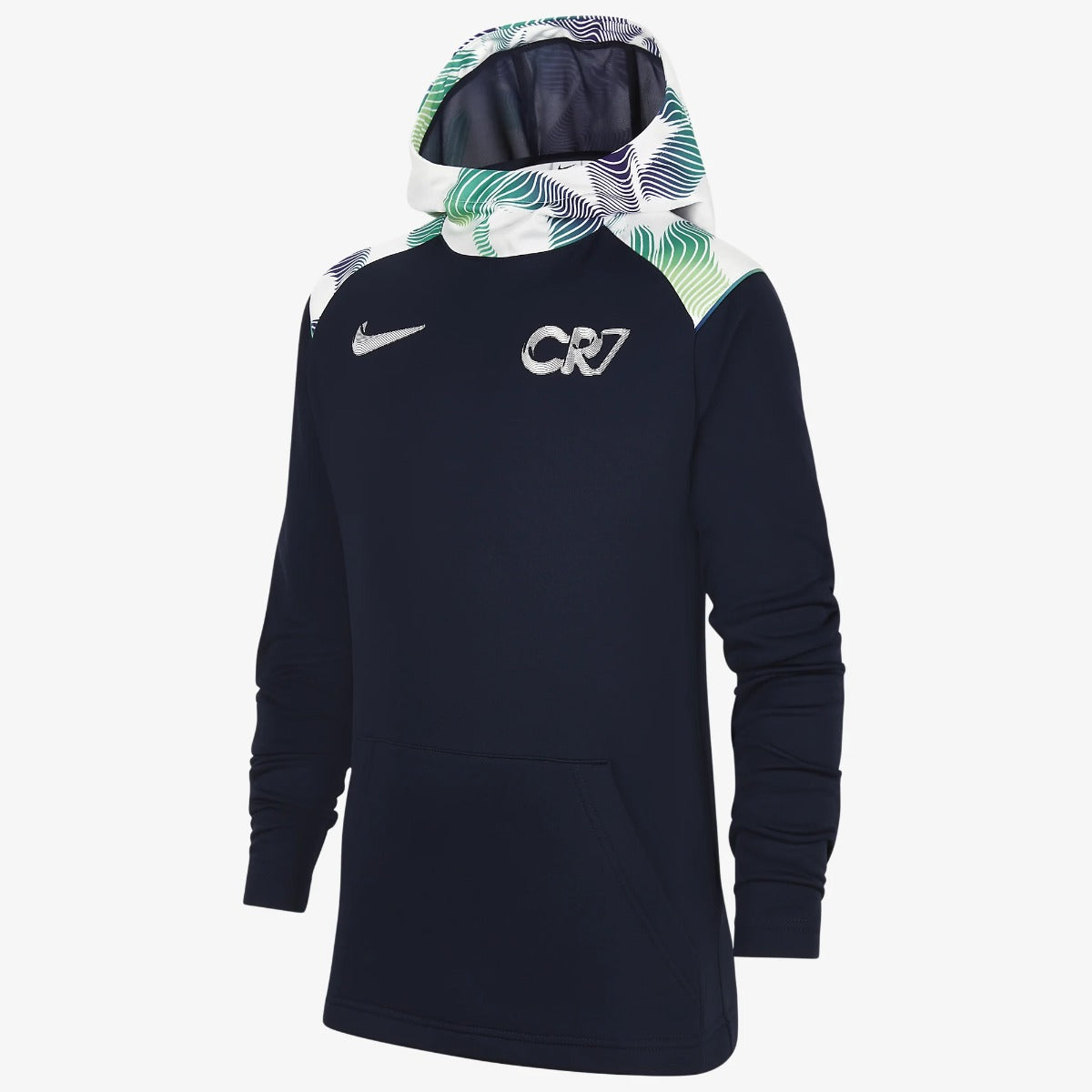 Nike Youth DF CR7 Pullover Hoodie - Obsidian-White (Front)