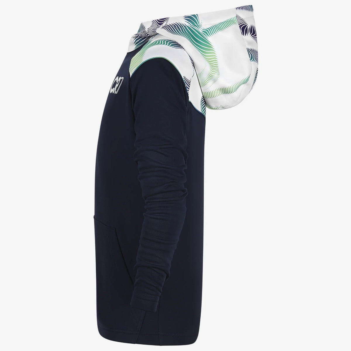 Nike Youth DF CR7 Pullover Hoodie - Obsidian-White (Side)