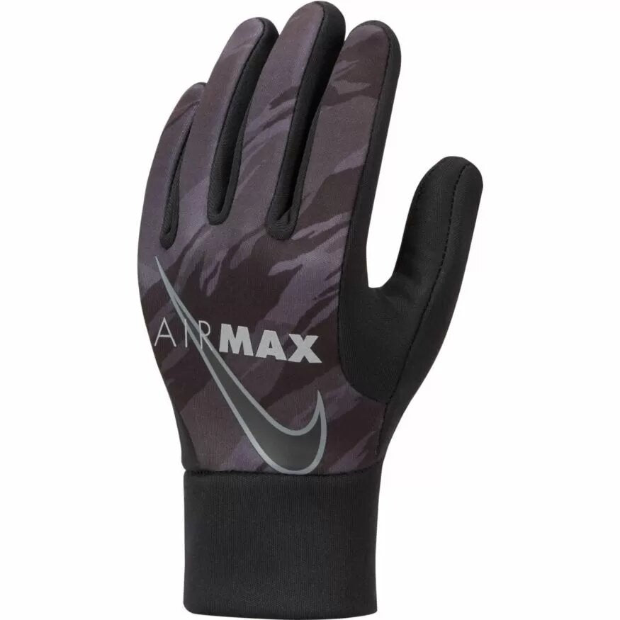 Nike Youth Air Max Hyperwarm Field Player Gloves - Black (Front)