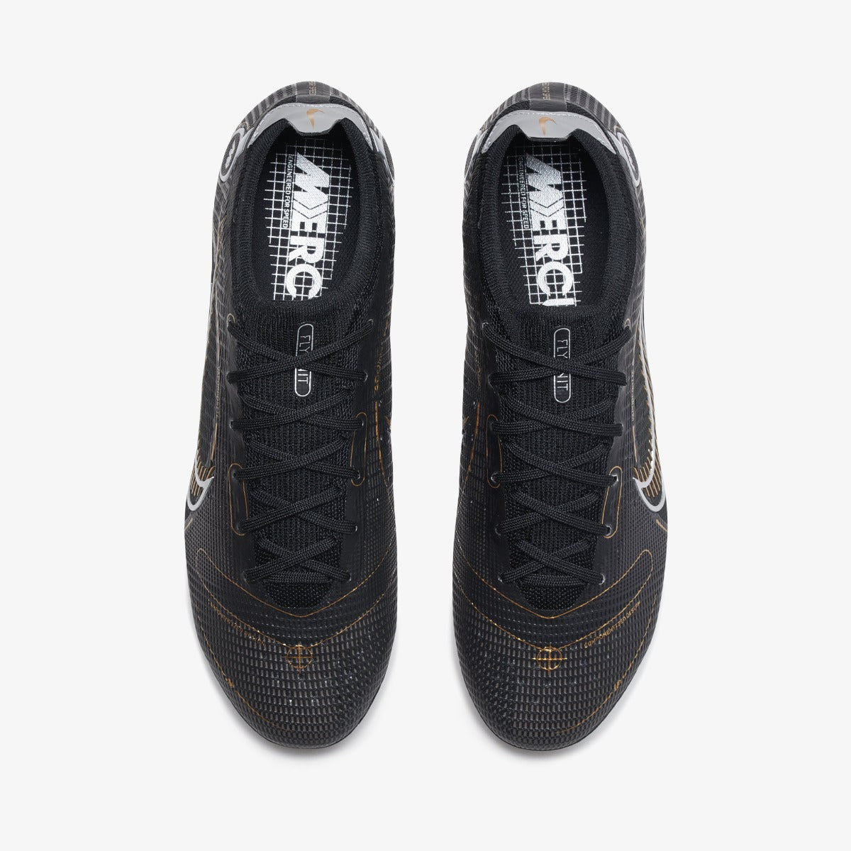 Nike Vapor 14 Elite FG - Black-Gold (Pair - Top)
