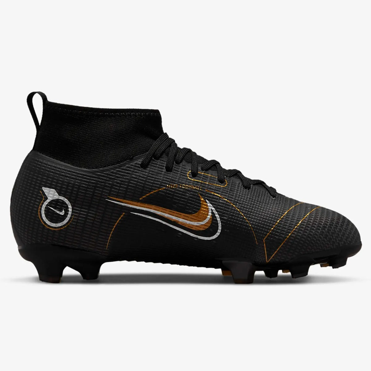 Nike JR Superfly 8 Pro FG - Black-Silver-Gold (Side 2)