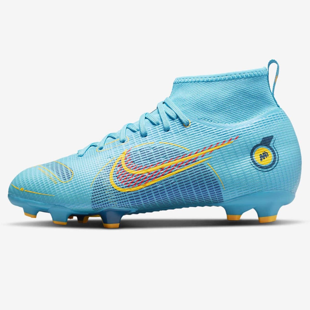 Nike JR Mercurial Superfly 8 Pro FG - Chlorine Blue-Laser Orange (Side 1)