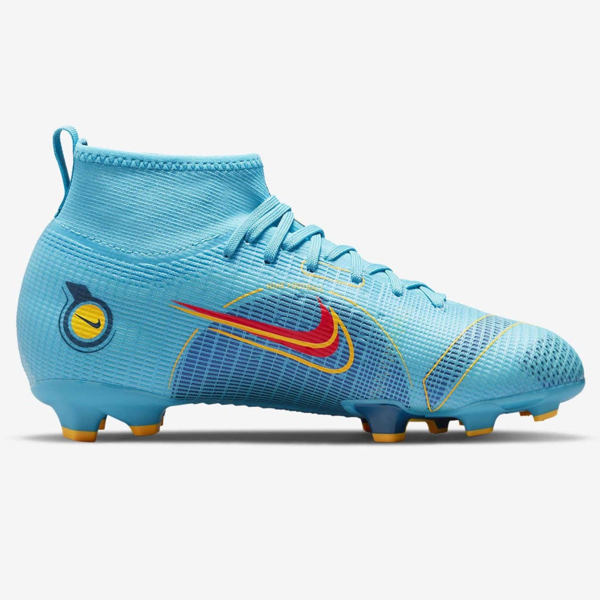 Nike JR Mercurial Superfly 8 Pro FG - Chlorine Blue-Laser Orange (Side 2)