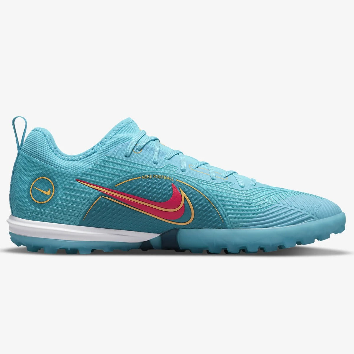 Nike Mercurial Air Zoom Vapor 14 Pro Turf - Chlorine Blue-Laser Orange (Side 2)