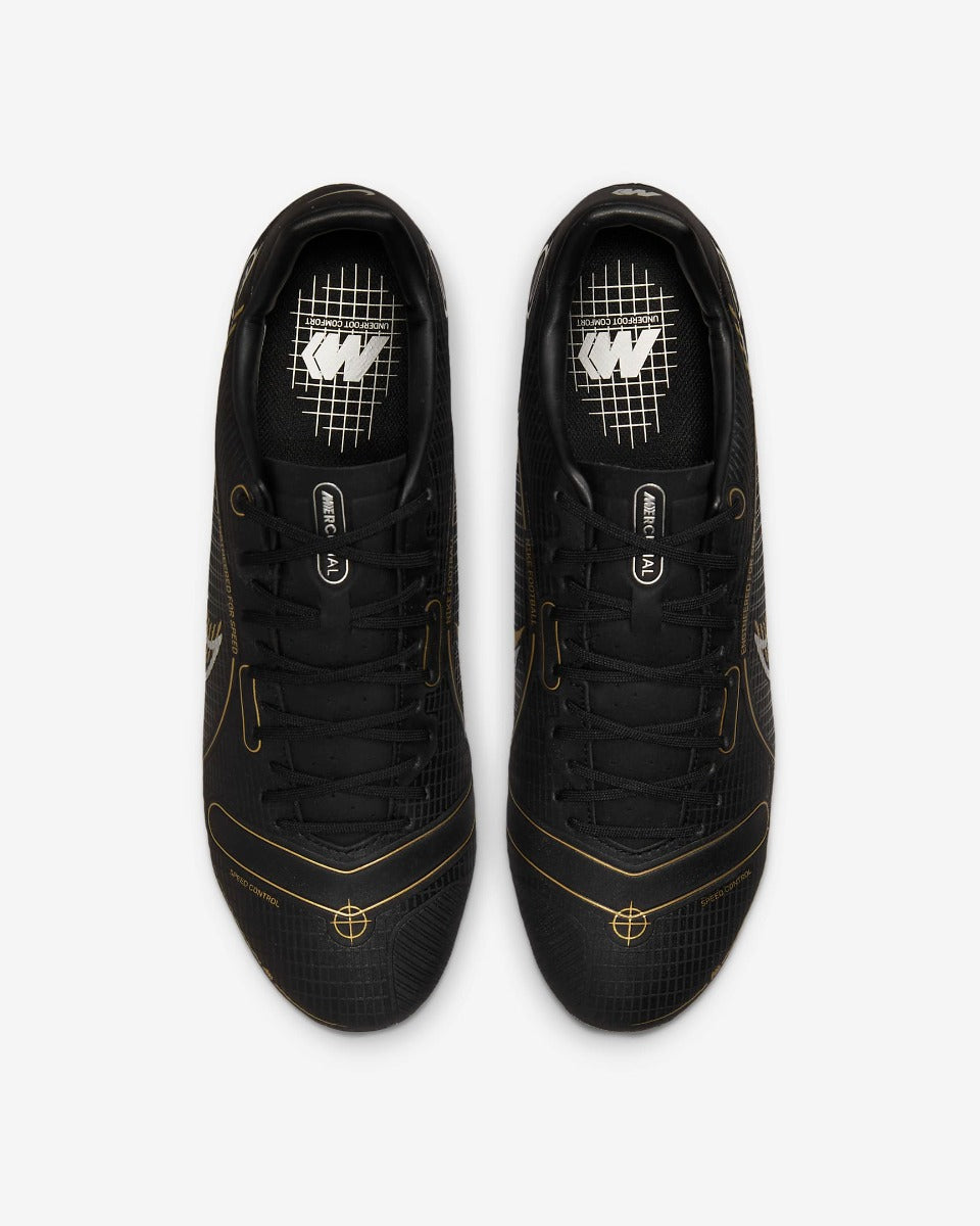 Nike Vapor 14 Academy FG-MG - Black-Gold (Pair - Top)