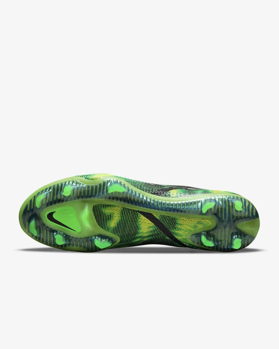 Nike Phantom GT2 Elite SW FG - Black-Green Strike (Bottom)