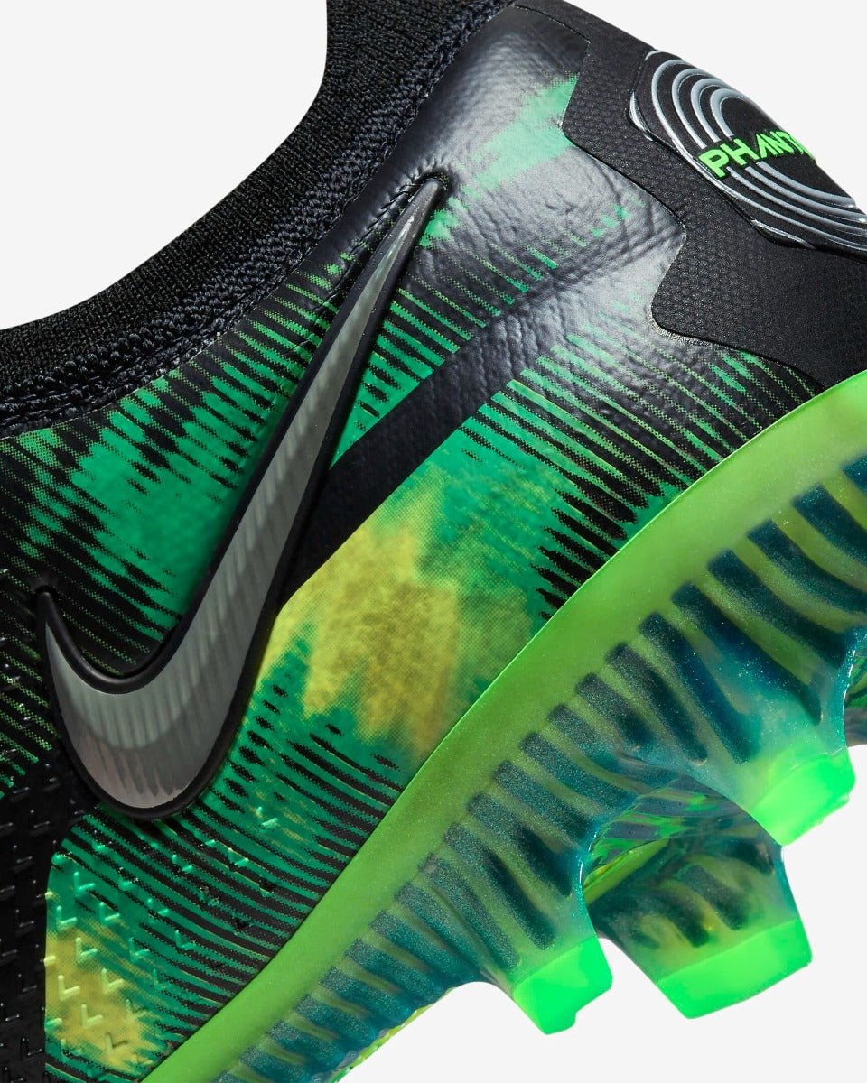 Nike Phantom GT2 Elite SW FG - Black-Green Strike (Detail 2)