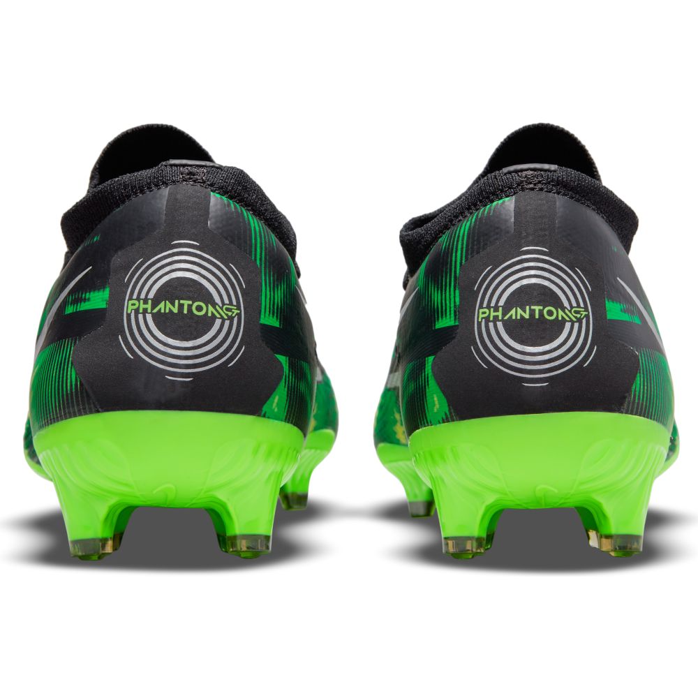 Nike Phantom GT2 SW PRO FG -Black-Green Strike (Pair - Back)