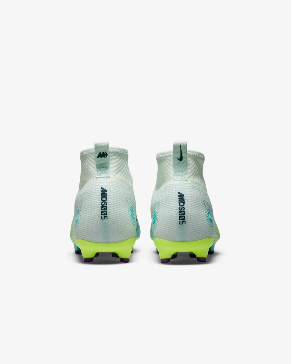 Nike Jr Superfly 8 PRO MDS FG - Barely Green-Volt (Pair - Back)