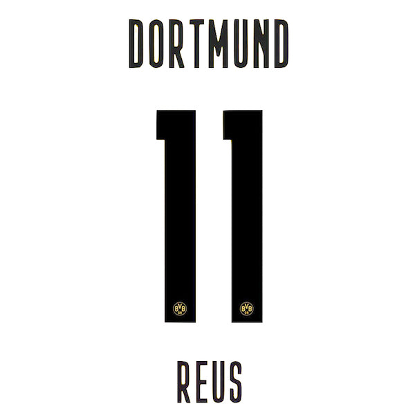 Borussia Dortmund 2020/21 Home Reus #11 Jersey Name Set