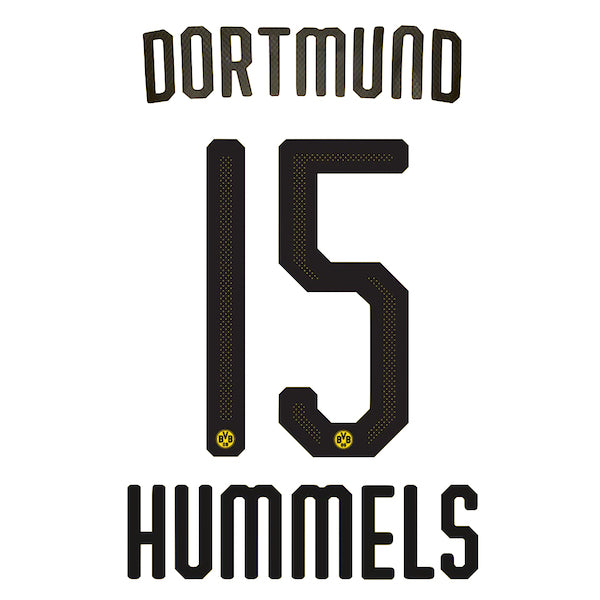Borrusia Dortmund 2019/20 Home Hummels #5 Jersey Name Set