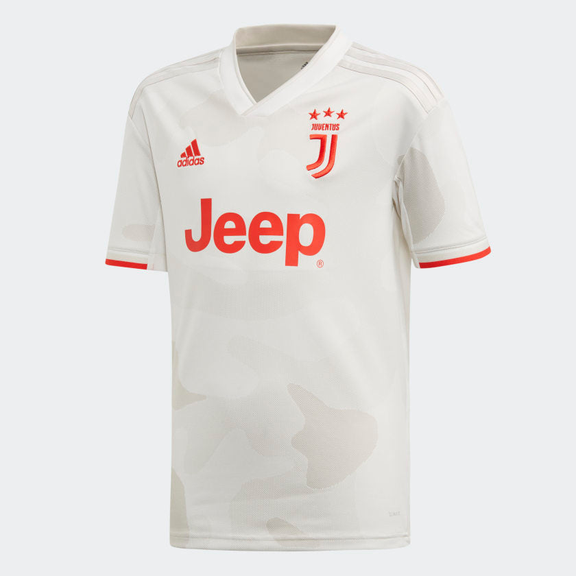 adidas 2019-20 Juventus Away YOUTH Jersey - Grey-Red