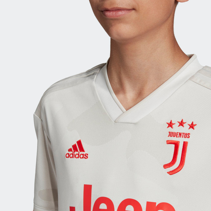 adidas 2019-20 Juventus Away YOUTH Jersey - Grey-Red