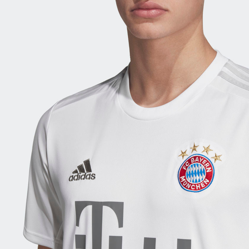 adidas 2019-20 FC Bayern Away Jersey - White-Grey