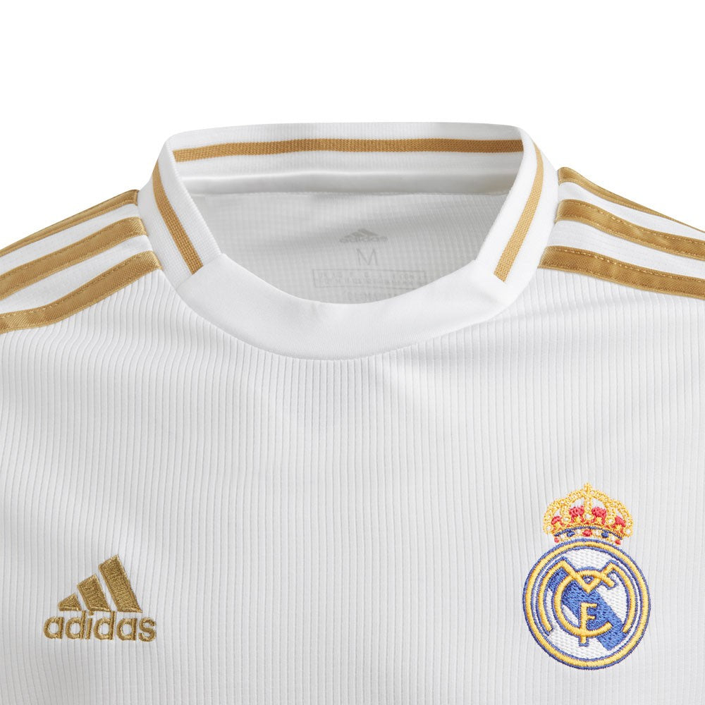 adidas 2019-20 Real Madrid YOUTH Home Jersey - White