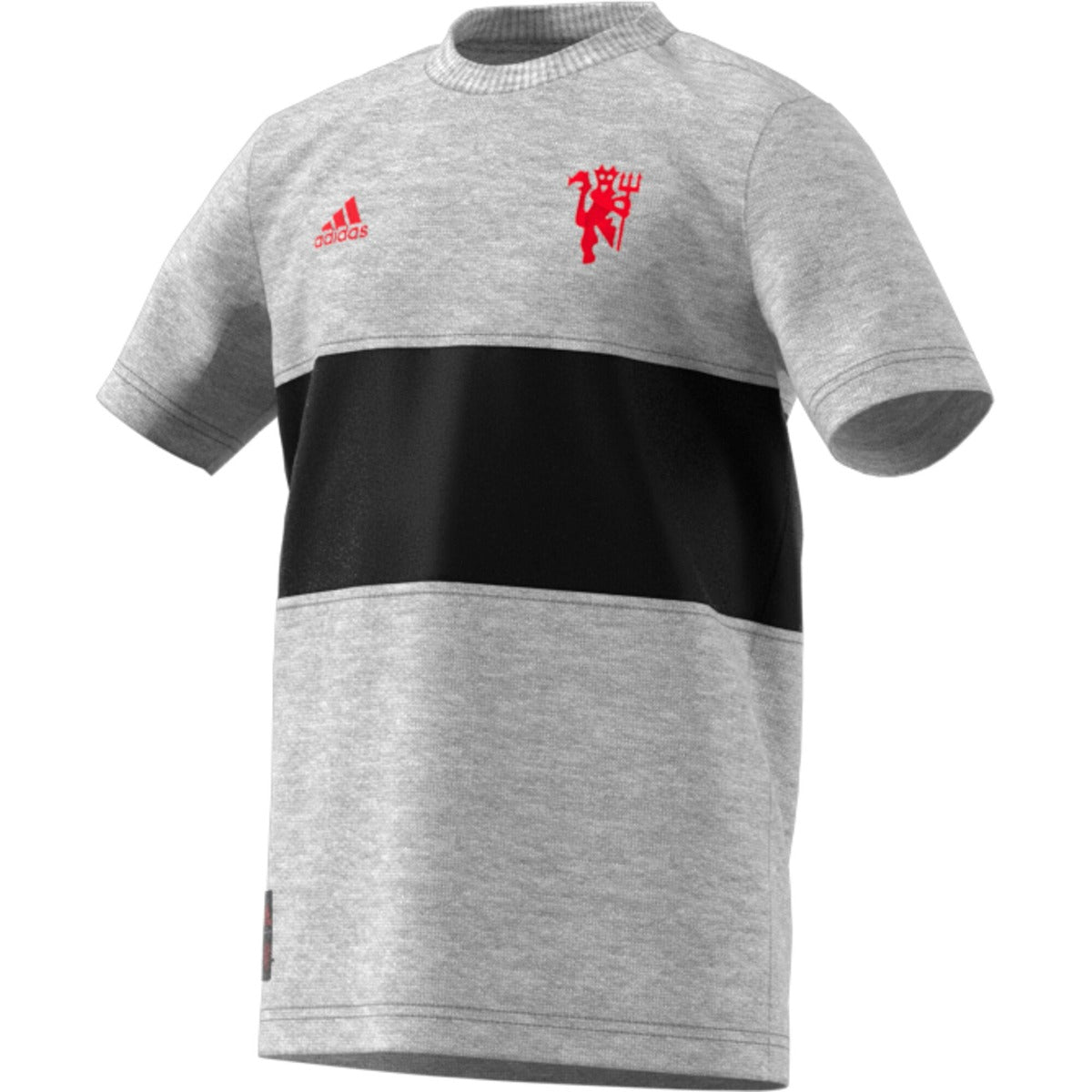 adidas 2019-20 Manchester United Youth Graphic Tee - Grey-Black