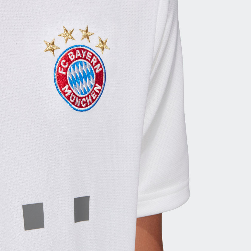 adidas 2019-20 FC Bayern YOUTH Away Jersey - White-Grey
