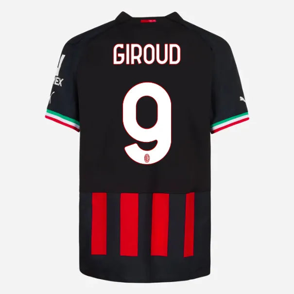 Puma 2022-23 AC Milan Authentic Home Jersey - Black-Red