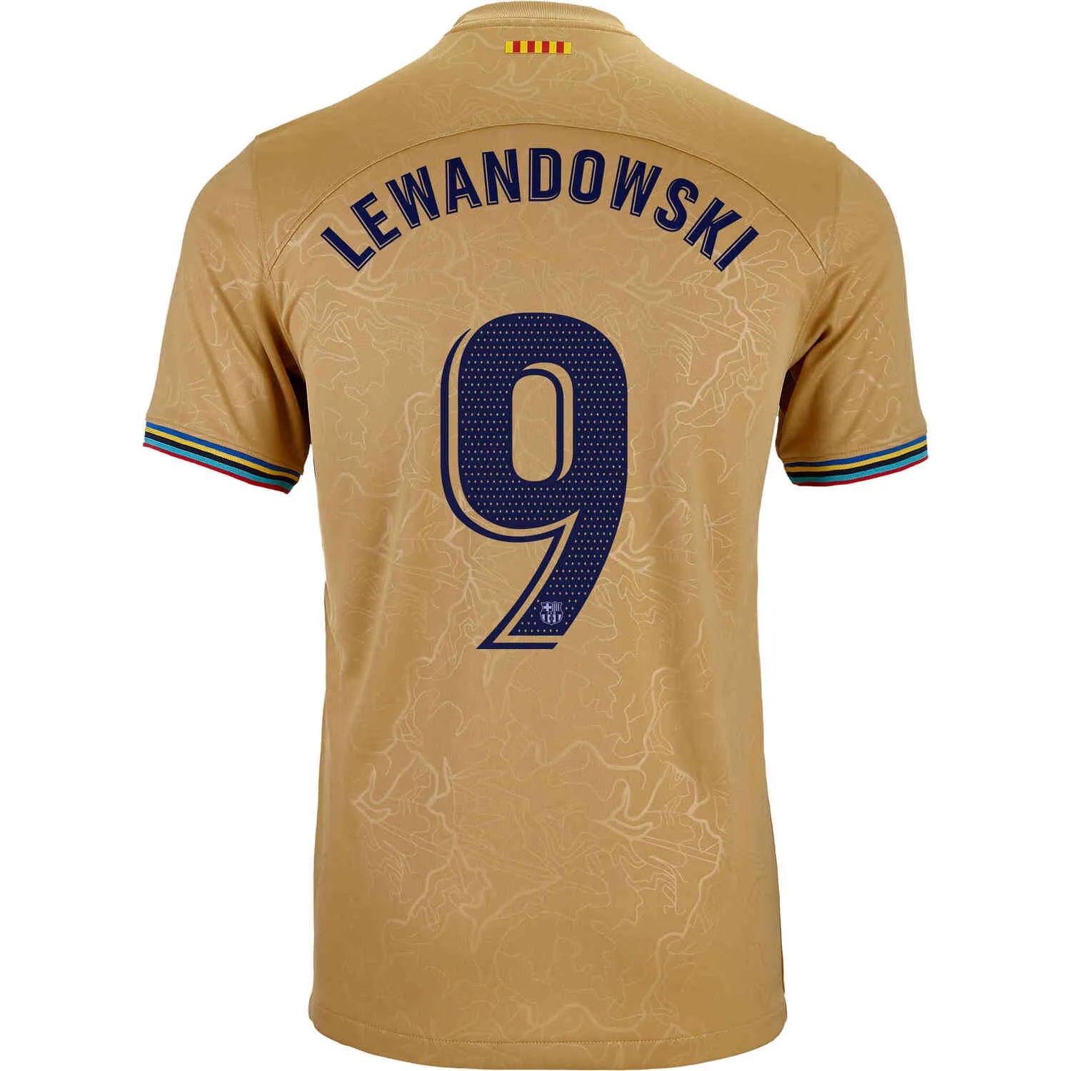 Nike 2022-23 FC Barcelona Away Jersey - Club Gold-Obsidian