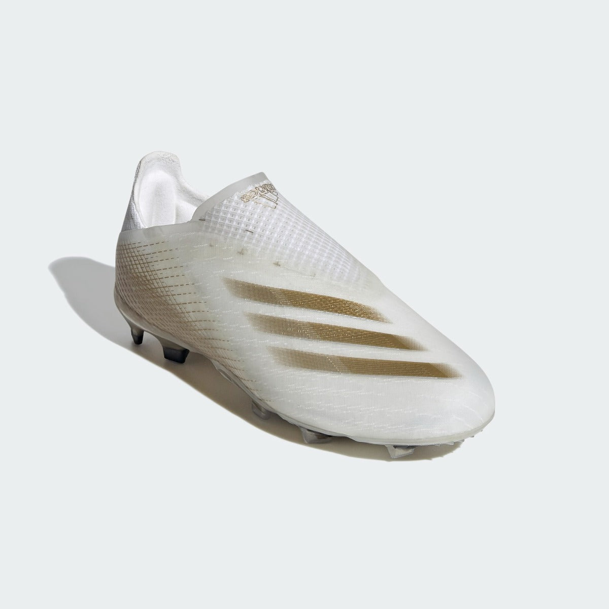 Adidas JR X Ghosted+ FG - White-Black-Gold