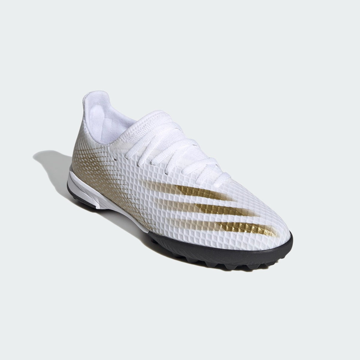 Adidas JR X Ghosted.3 TF - White-Gold