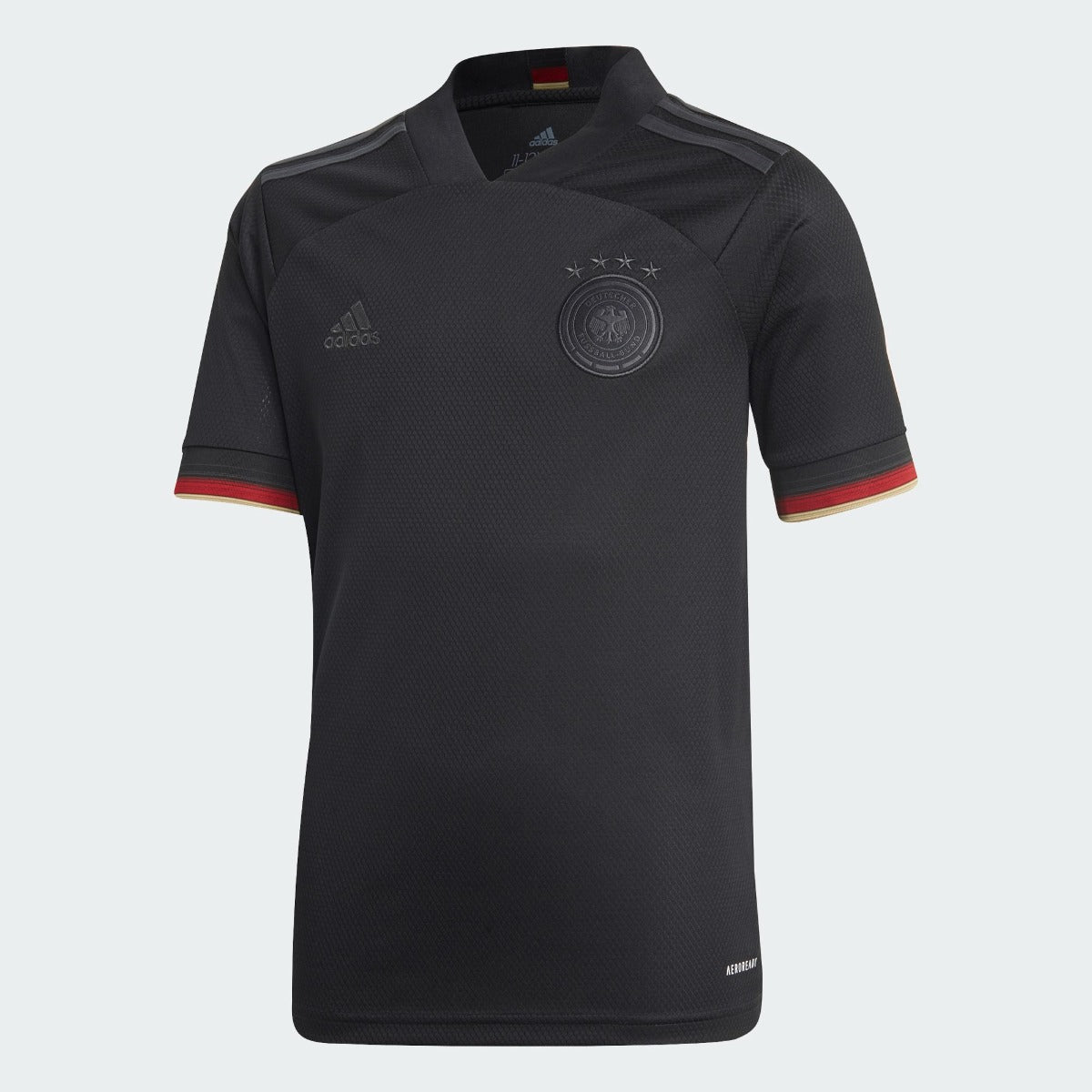 adidas 2020-21 Germany Away YOUTH Jersey - Black (Front)