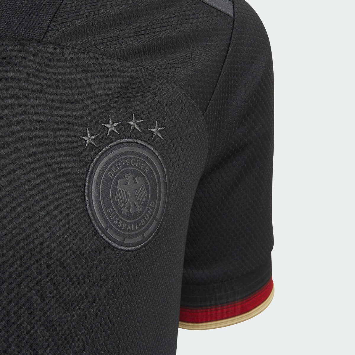 adidas 2020-21 Germany Away YOUTH Jersey - Black (Detail 2)