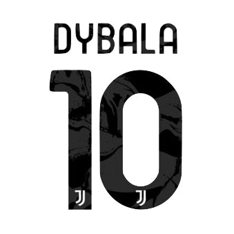 Juventus 2020/22 Home Dybala #10 Jersey Name Set