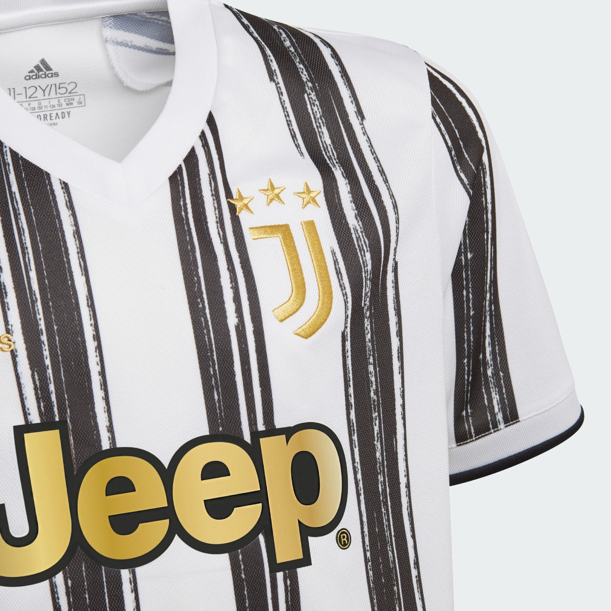 Adidas 2020-21 Juventus Youth Home Jersey - White-Black
