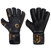 Elite Sport 2022 Black Real Goalkeeper Gloves - Black-Gold