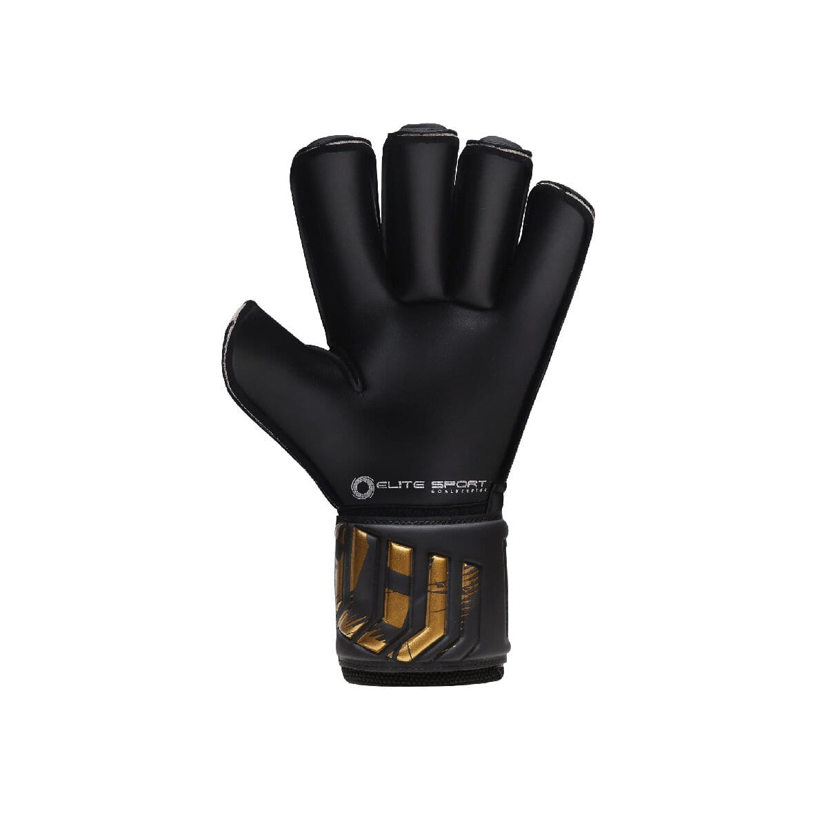 Elite Sport 2022 Black Real Goalkeeper Gloves - Black-Gold