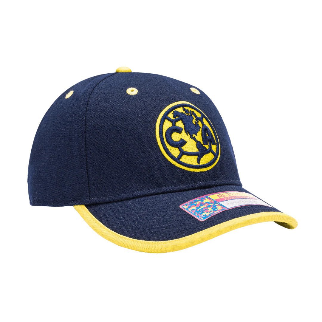Fan Ink Collection Club America Tape Adjustable Hat - Navy