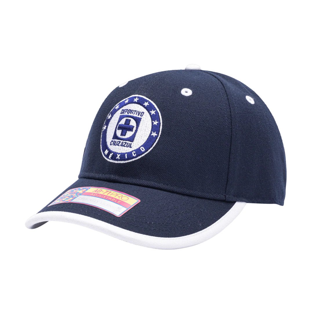 Fi Collection Cruz Azul Tape Adjustable Hat - Navy (Diagonal 1)