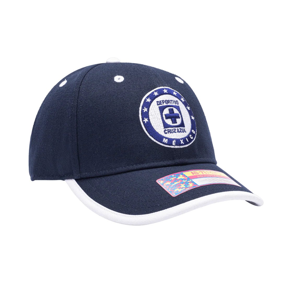 Fi Collection Cruz Azul Tape Adjustable Hat - Navy (Diagonal 2)