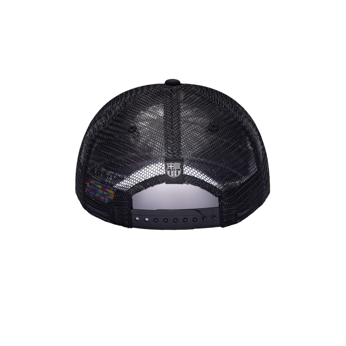 FI Collection Barcelona Shield Trucker Hat - Black (Back)