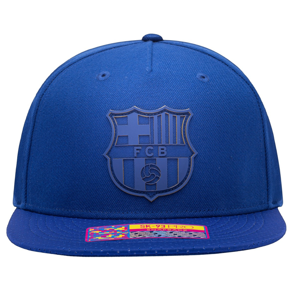 FI Collection Barcelona Elite Snapback Hat - Blue (Front)