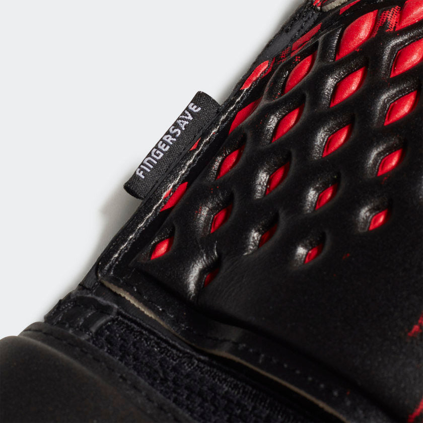 adidas Predator 20 Match Fingersave Goalkeeper Gloves - Black-Red