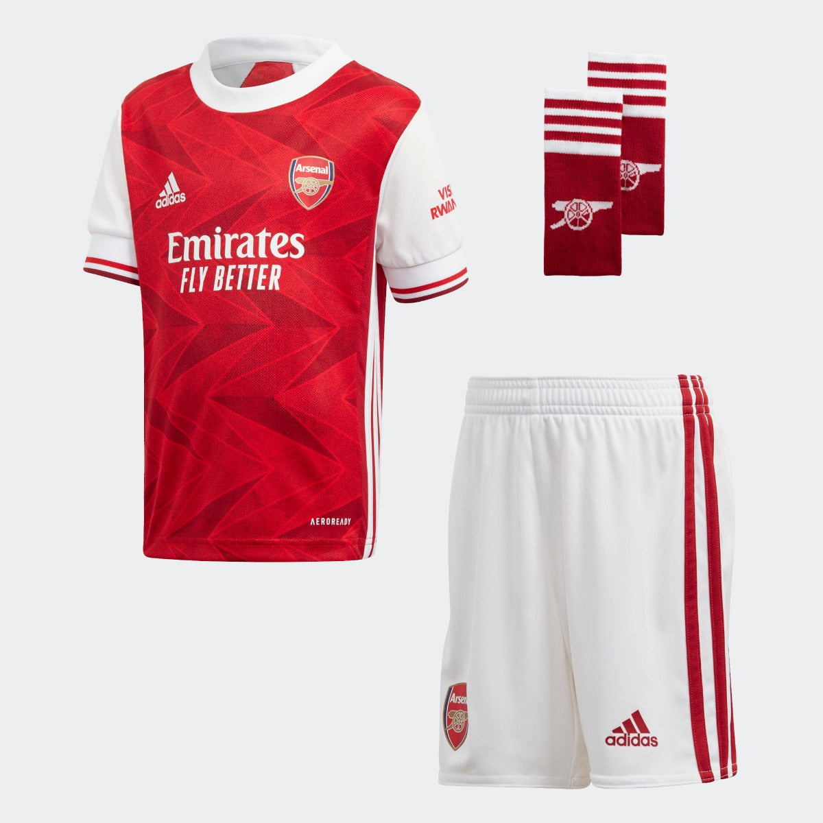 Adidas 2020-21 Arsenal Home Baby Set - Red-White