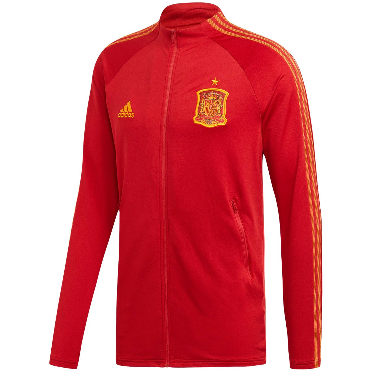 adidas 2020-21 Spain Anthem Jacket - Red-Yellow