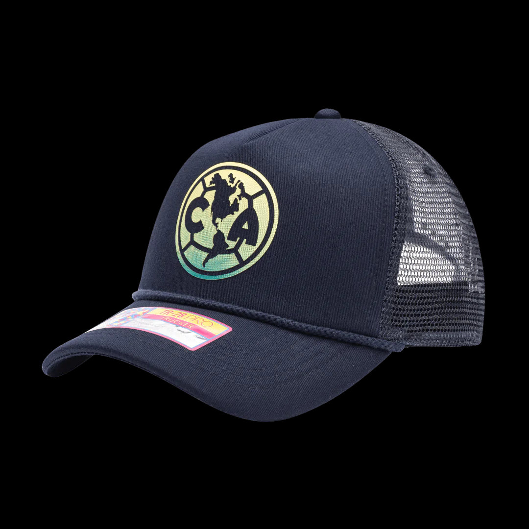 Fi Collection Club America Atmosphere Trucker Hat - Navy (Diagonal 1)
