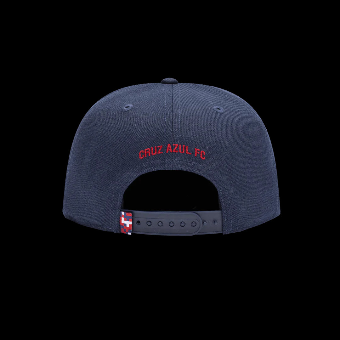 Fi Collection Cruz Azul Eclipse Snapback Hat - Navy (Back)