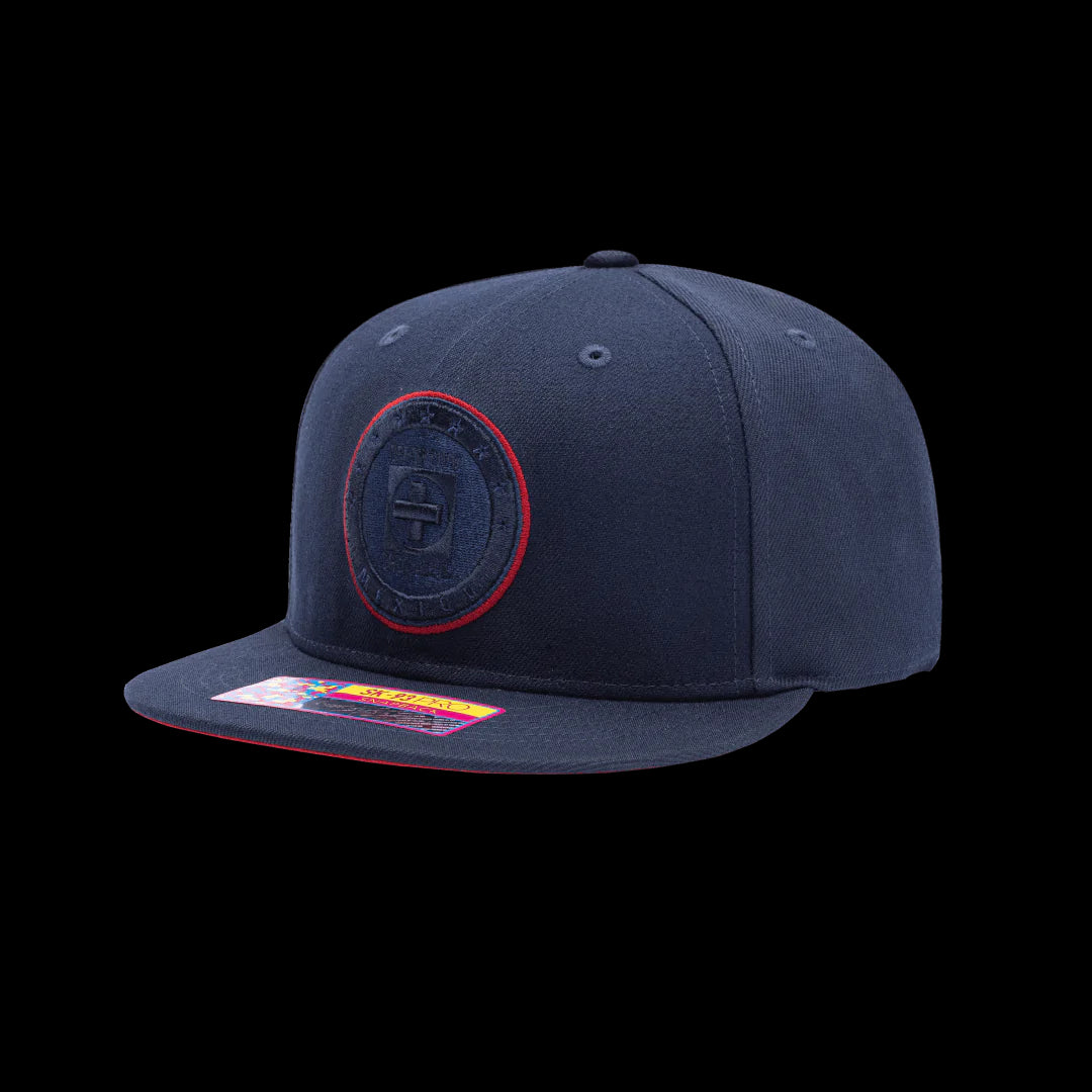 Fi Collection Cruz Azul Eclipse Snapback Hat - Navy (Diagonal 1)