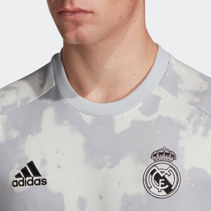 adidas 2019-20 Real Madrid Pre-Match Jersey - Grey-White