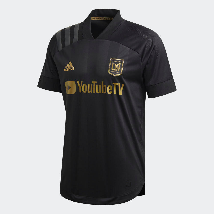 adidas LAFC Home Authentic Jersey 2020-21  - Black-Gold