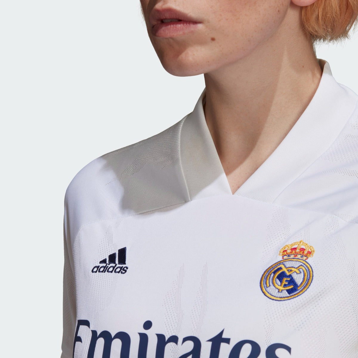 Adidas 2020-21 Real Madrid Women Home Jersey - White-Pink