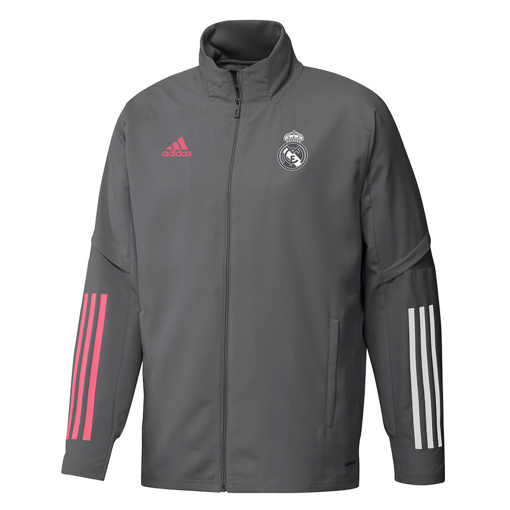Adidas 2020-21 Real Madrid Pre-Game Jacket - Grey